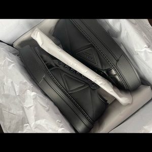 *SOLD* Prada Macro Nylon & Leather Platform Sneaker